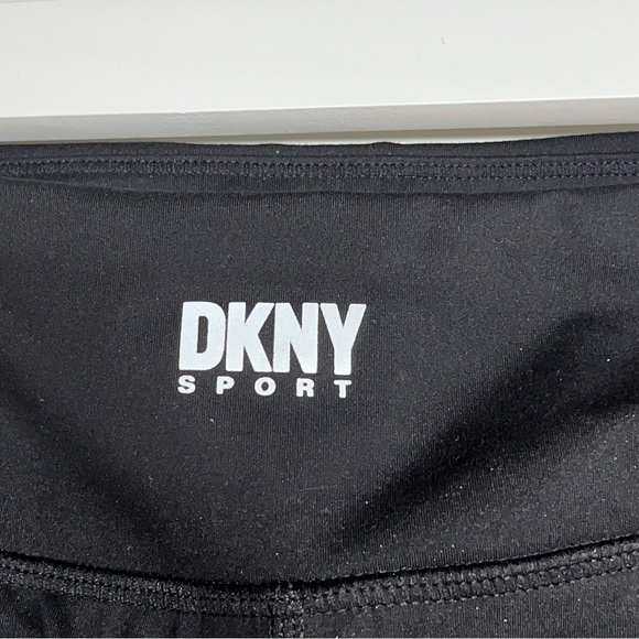 DKNY Sport Skort Black Size Large Logo Back Stretchy Golf Tennis Pickleball - Picture 3 of 8